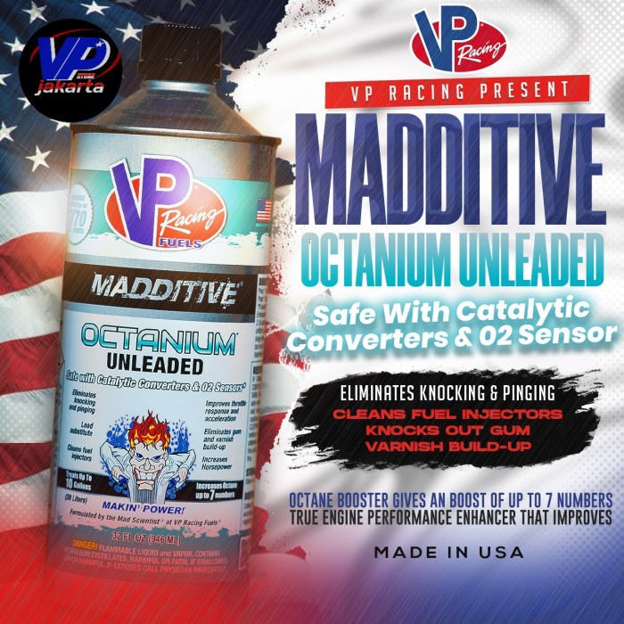 VP racing oktanium oktan concentrate oktan booster untuk mesin bensin