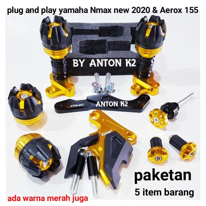 Termurah Aksesoris Paket 5 Variasi Jalu Knalpot Set Nmax-N Max 2020-Aerox 155