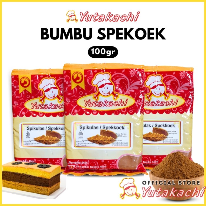 

Ready Stok" Spikulas Bubuk 100 Gram Yutakachi / Bumbu Spekkoek / Spikoe