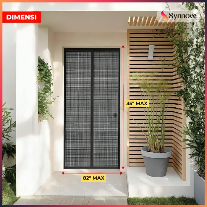 Tirai Magnet Pintu Tebal Tirai Pintu Magnet Efektif Menghalau Serangga Tirai Nyamuk Magnet Tirai