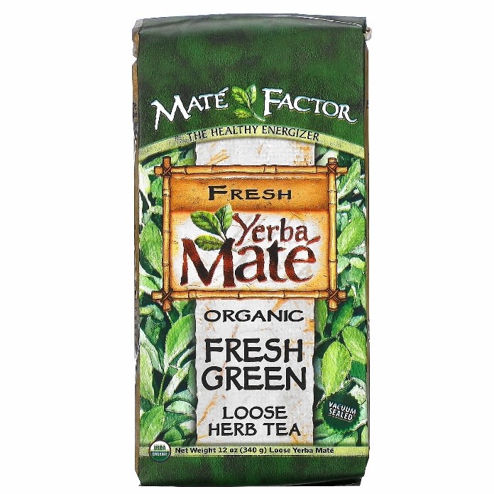 

Mate Factor Organic Yerba Mate Tea Fresh Green Loose Herb Tea 340 gram