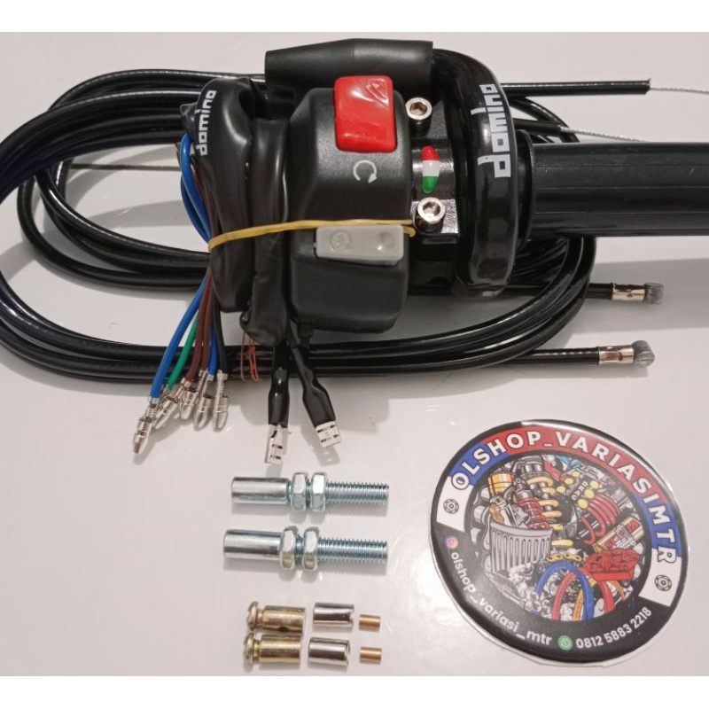 Discount Gas Spontan 2 Kabel Tali Gas Serat Panjang 190cm Universal Semua Motor NMAX Lexi Vixion