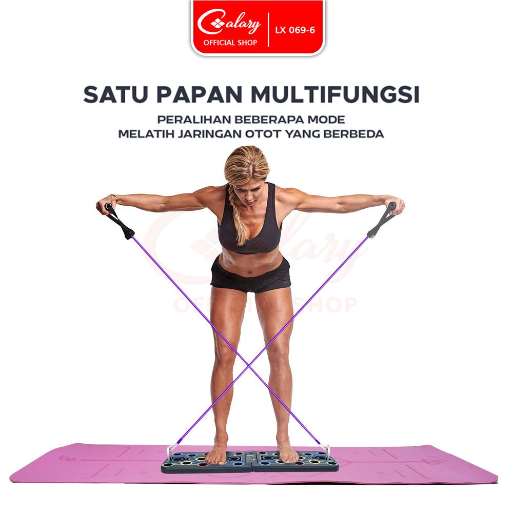 TERBARU SPEEDS Push Up Board Stand Bar Fitness Press Handles Portable 069-6
