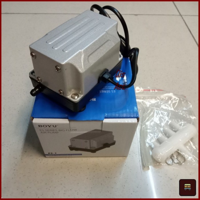 Boyu Pompa Udara Akuarium Es-1 - Silver
