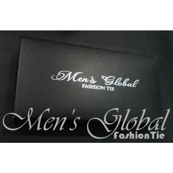 Dasi Pria Lebar 8 Cm Kantor Wedding Strip Navy Hitam Merah Elegant