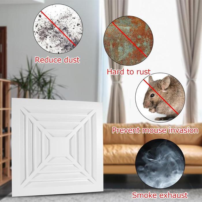 TERMURAH Exhaust Fan Plafon / Heksos / Kipas Angin Hisap Dapur Kamar Mandi Kamar Tidur 8/10/12 Inch