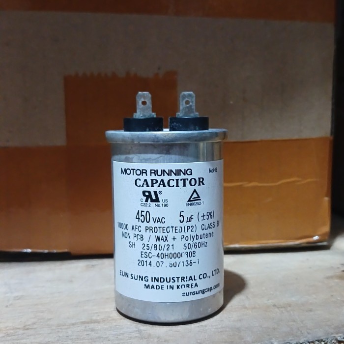 capasitor mesin cuci lg 1 tabung original