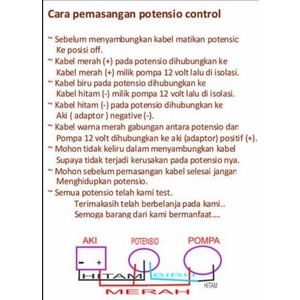 Hjk Potensio Hiu - Potensio DC 5A - HIU Original