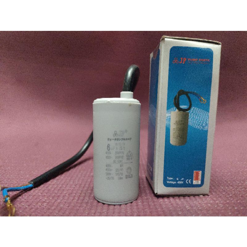 Hjk JP Kapasitor Bulat 6uf 450V Kapasitor Kabel 6 uf 450V MURAH