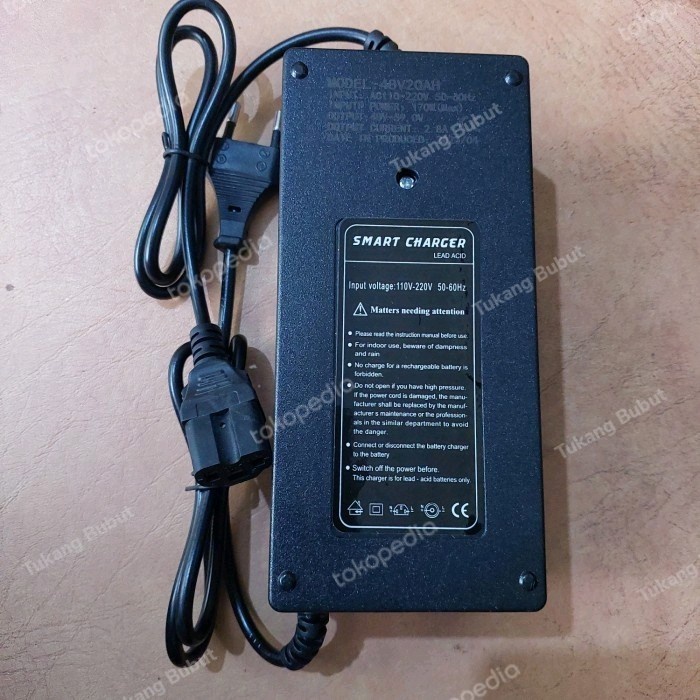 Charger selis Accu aki sepeda listrik 48v 12ah 20ah super rider murai