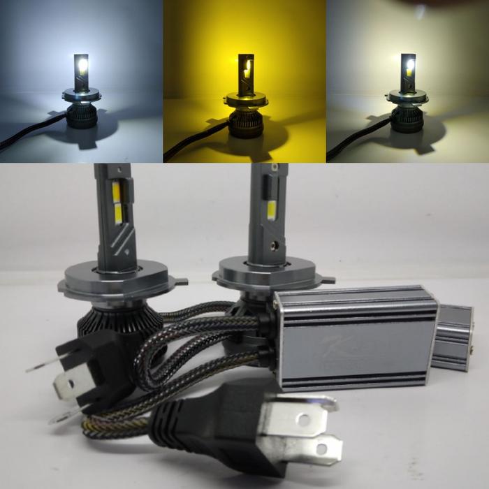 Lampu Mobil LED Soket H11 dan H4 Car Foglamp Headlamp 3 warna Putih, Kuning Citrus, Kuning 12 V 27