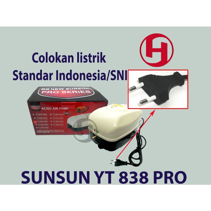 AERATOR ACDC SUNSUN YT 838 POMPA UDARA AQUARIUM KOLAM IKAN