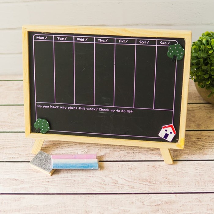 

Black Board Papan Tulis Schedule