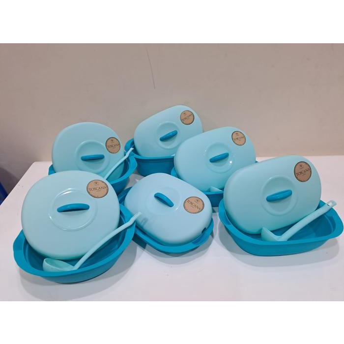 TERBARU GREEN LEAF VERONA SET TOSCANA 6PCS WADAH SAJI TEMPAT MAKAN SERBAGUNA COD