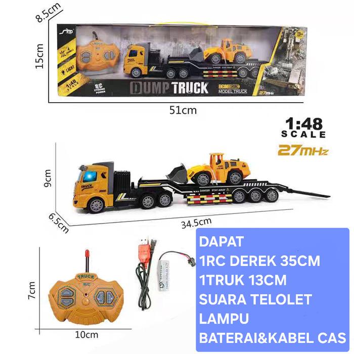 SALE TERBARU MAINAN RC MOBIL DEREK REMOTE CONTROL TRUK DEREK READYY