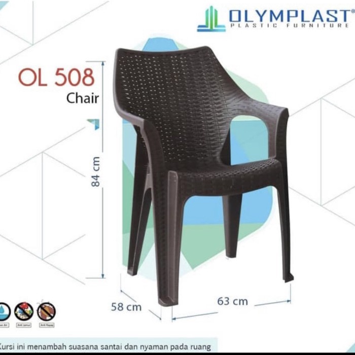 KURSI PLASTIK OLYMPLAST 508 :)