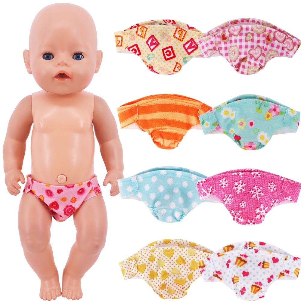 Doll Diapers Underpants Cute Fruit Print For 43Cm Reborn Doll&18Inch American Doll,Our Generation