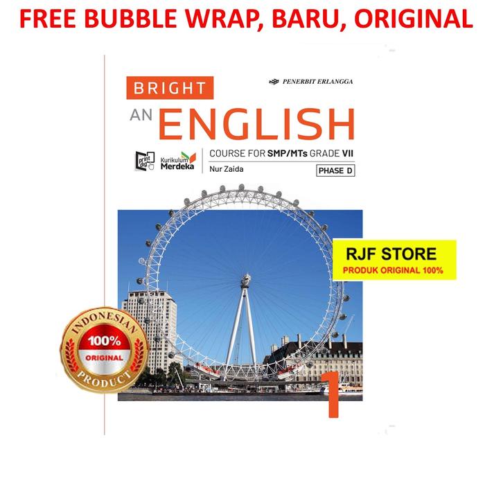 

SALE !!! BRIGHT 1 AN ENGLISH COURSE FOR SMP/MTS/KM PLUS FILE KUNCI JAWABAN / ERLANGGA READYY