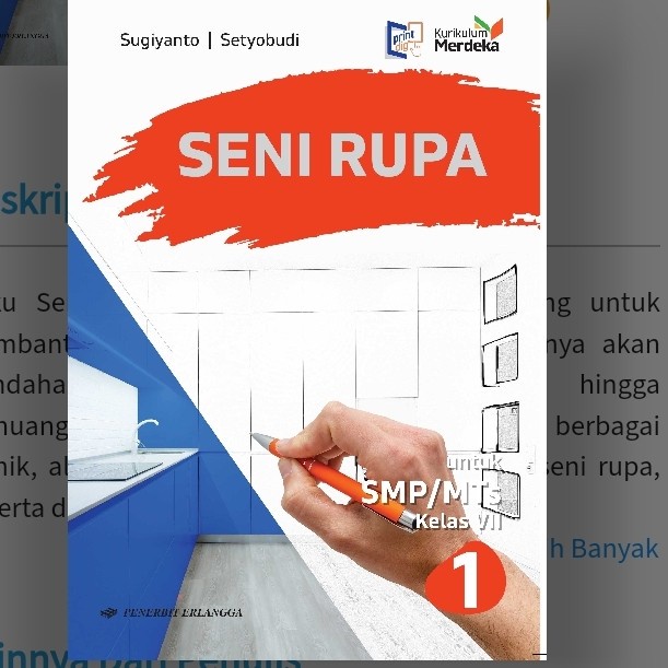 

SALE !!! SENI RUPA SMP KELAS 7 ERLANGGA KURIKULUM MERDEKA READYY