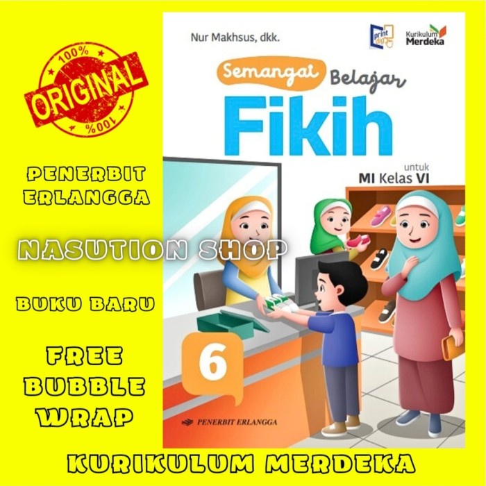 

SALE !!! BUKU SEMANGAT BELAJAR FIKIH KELAS 6 MI ERLANGGA KURIKULUM MERDEKA ORI READYY