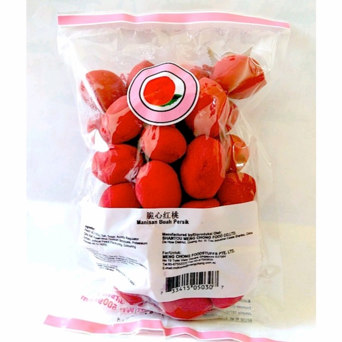 

Manisan Buah Merah Persik Manisan Golden Eagle Crunch Peach 500Gr