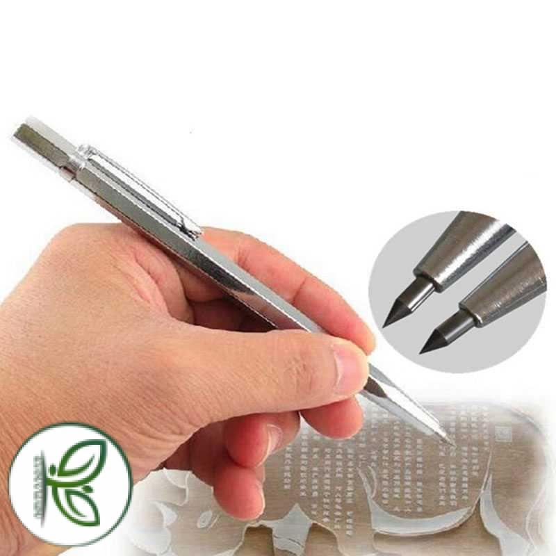 

KNIFEZER Pena Ukir Metal Scriber Tungsten Carbide Tip