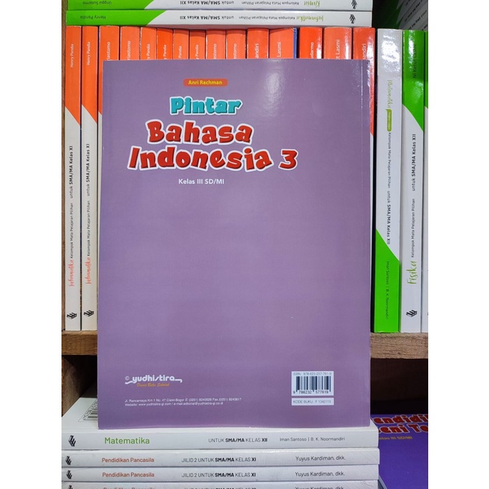 

SALE !!! BUKU PINTAR BAHASA INDONESIA KELAS 3 SD KURIKULUM MERDEKA YUDHISTIRA READYY