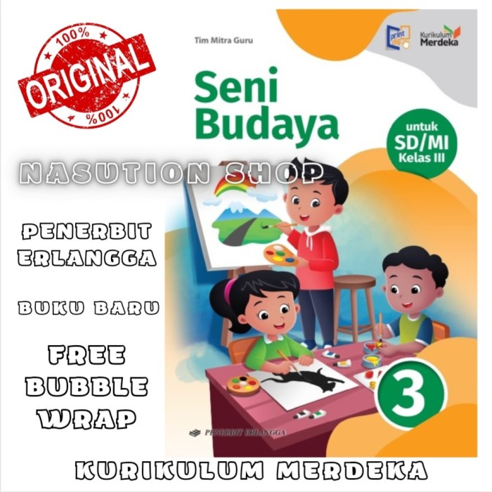 

SALE !!! BUKU SENI BUDAYA UNTUK KELAS 3 SD ERLANGGA KURIKULUM MERDEKA TERBARU READYY