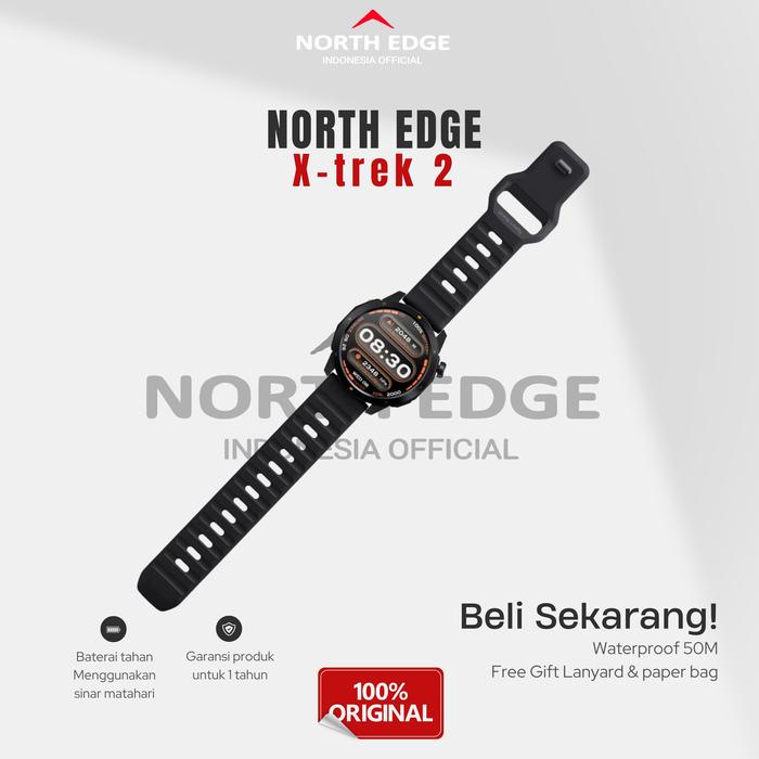 terbaru  jam tangan gps north edge x-trek 2 dengan fitur smart ready