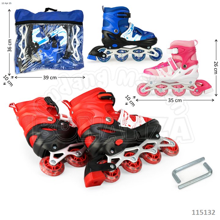 Sepatu Roda Roda Nyala Power Tas @6