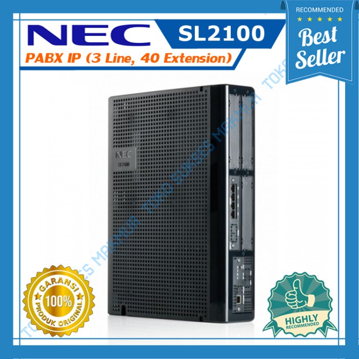 Pabx NEC SL2100 ( 3 Line 40 Extension ) / PABX IP NEC SL-2100