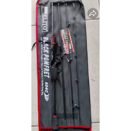 Rod BC / BAITCASTING ELITO UL BLACK POMFRET TRAVEL ROD