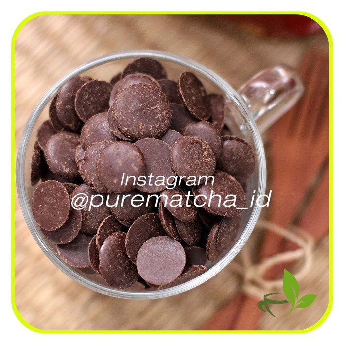 

Ready Stok" Cokelat Tulip Easy Melt Dark Krakatoa Chocolate Couverture 75% 100Gr