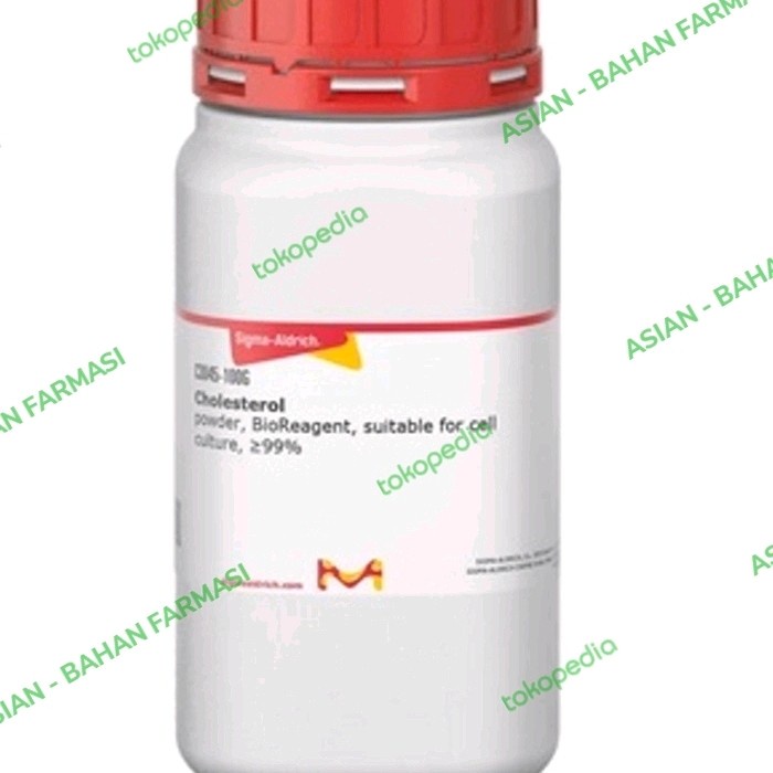 

Ready Stok" Cholesterol 99% Sigma Pro Analysa - Kolesterol Powder - Serbuk - 100Mg
