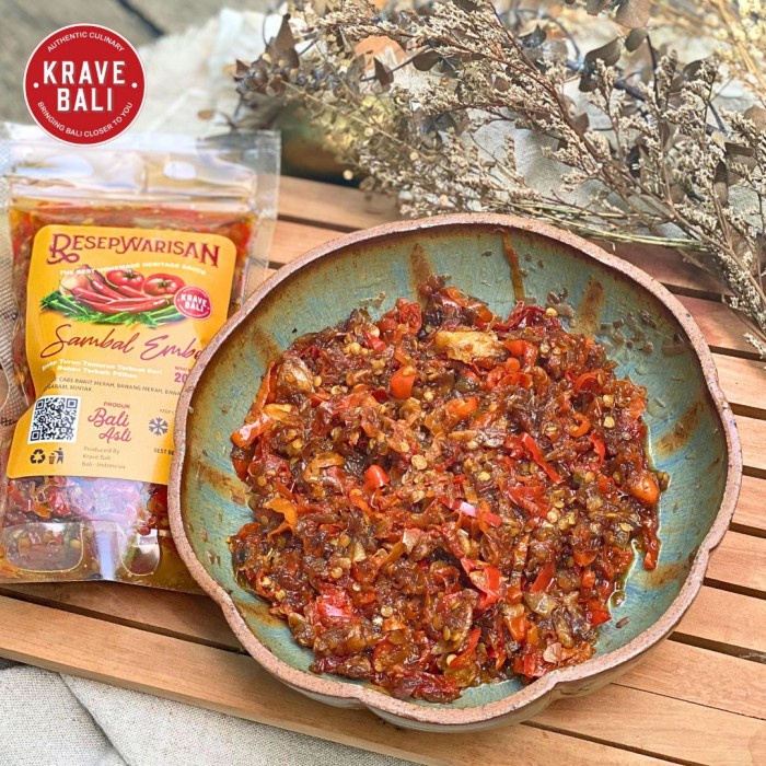 

Sambal Embe Resep Warisan 200 Gr - Sambal Bali Ali - Krave Bali