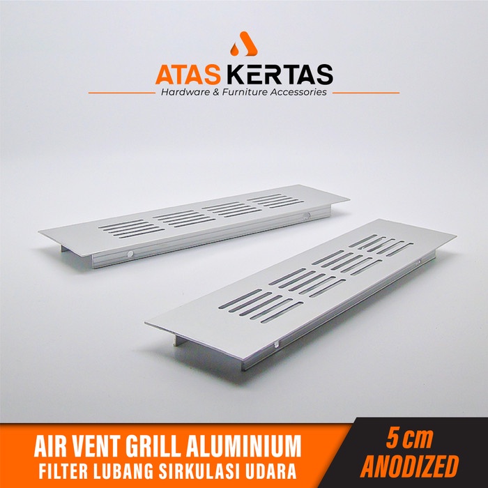 Ready Stok" Lubang Hawa Aluminium 5Cm Silver Ventilasi Lemari Kabinet Kitchen Set