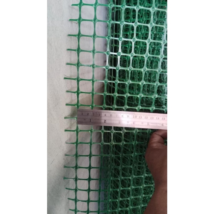 mesh lubang segiempat plastik jaring slat 2 50 meter alas ternak kandang ayam