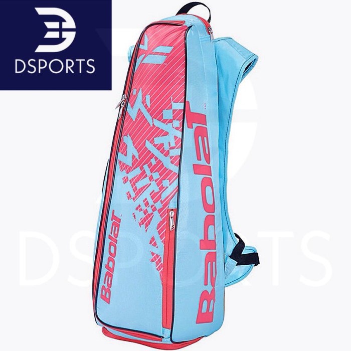 Ready Babolat Backracq Blue Pink Bag Badminton Tennis Backpack Ransel Tenis