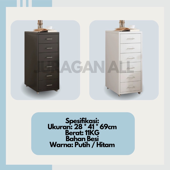 RAK DRAWER / RAK DRAWER BESI / RAK DRAWER KANTOR / RAK LACI KANTOR / LEMARI DRAWER DORONG / LACI