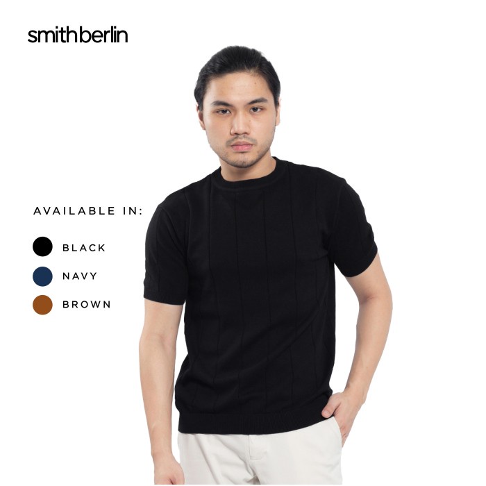 Kaos Pria Smith Berlin Ken Knit Modern Fit