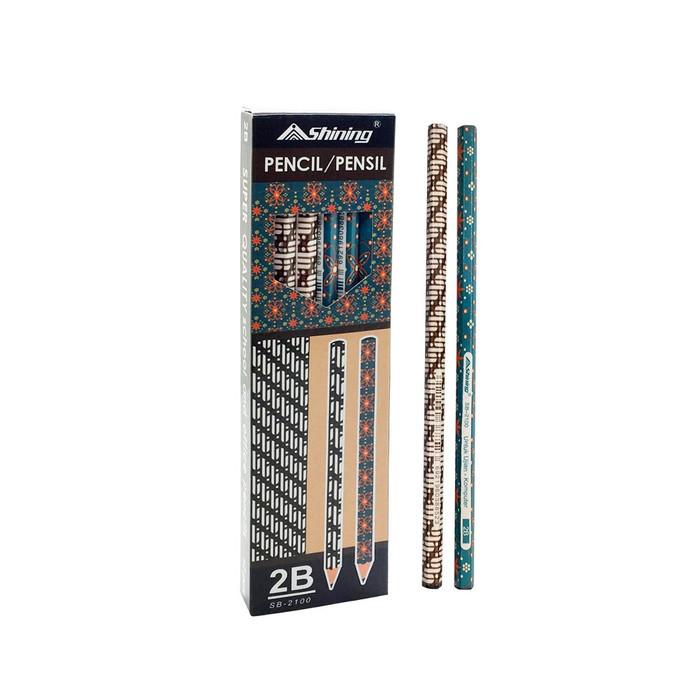 

Shining Pensil 2B Batik ( SB-2100 )- 12 LUSIN/ 144 PCS TERLARIS/TERMURAH/TERPOPULER