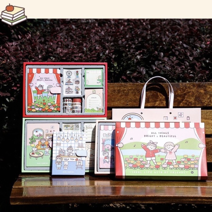 

cute diary book set korea style cute stickers set buku catatan harian TERLARIS/TERMURAH/TERPOPULER