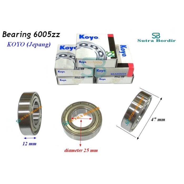 Bearing 6005zz KOYO Bearing Jepang 6005z Koyo Ball Bearing 6005zz