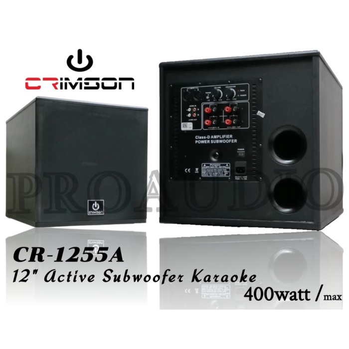 Crimson CR 1255 Subwoofer Aktif 12 Inch