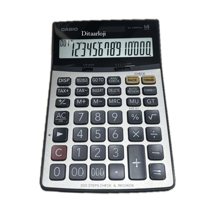 

kalkulator meja Casio DJ-240D plus besar 14 digit original TERLARIS/TERMURAH/TERPOPULER