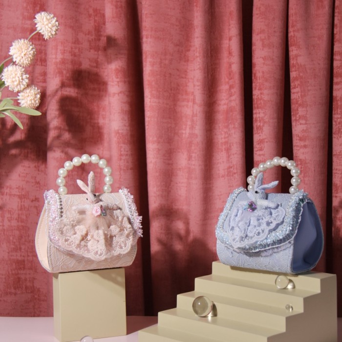 Tas selempang import anak perempuan warna Pink & biru