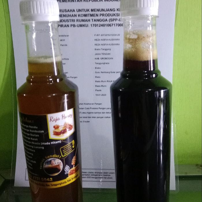 

madu hitam hitam + madu multi Bebas gula