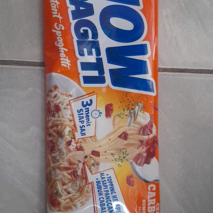 

paket 1 dus isi 40pcs wow spageti 88gr spageti