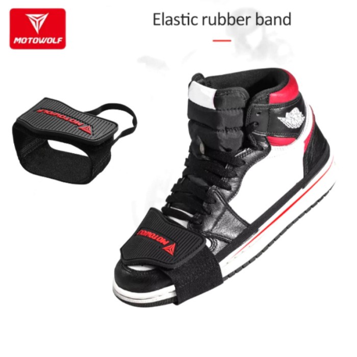 Pelindung Sepatu Motor Shift Pad Sepatu MOTOWOLF Karet Pelindung Motor