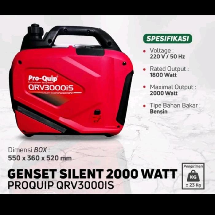 ><><><] Genset Silent Inverter Proquip Qrv 3000 is daya 2000 watt Proquip Qrv3000is Generator